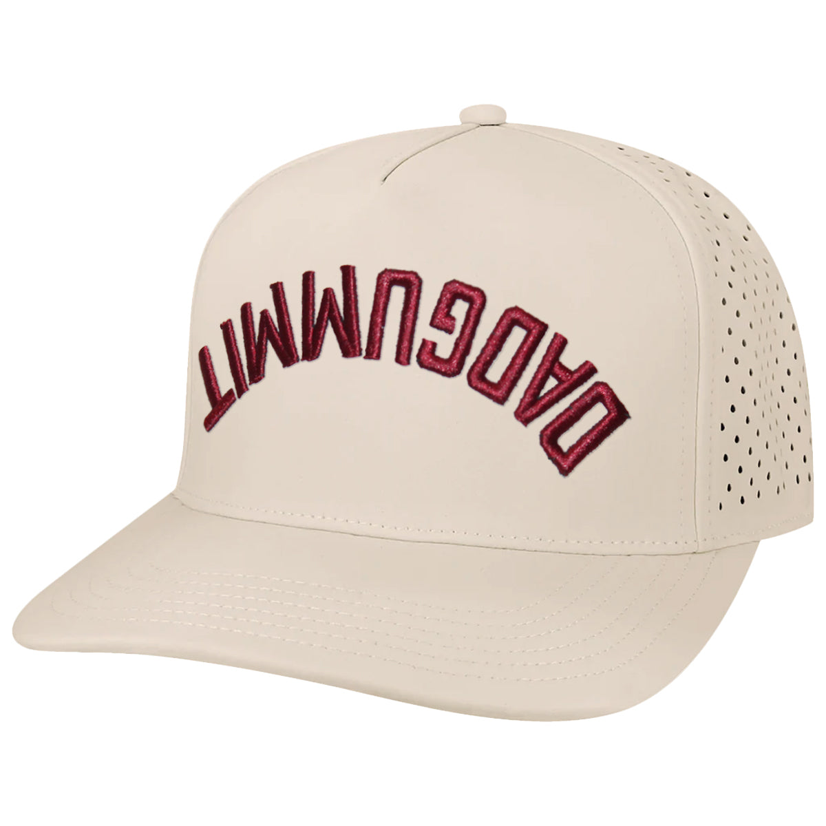 Legacy Men's Upside Down Dadgummit Design Adjustable 5-Panel Hat - Stone