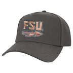 Legacy Men's FSU Spear Adjustable Curved Brim Coach's Hat - Graphite