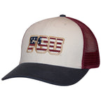 Legacy Men's Patriotic FSU Mid Profile Adjustable Hat - Stone/Garnet/Navy
