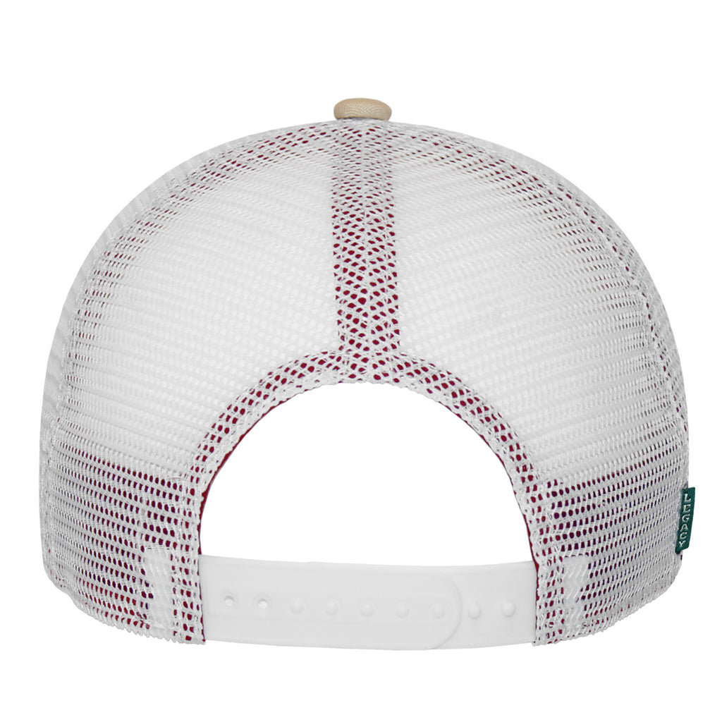 Legacy Men's Florida State Seminoles Arrowhead Patch Adjustable All Over Mesh Hat - White/Gold