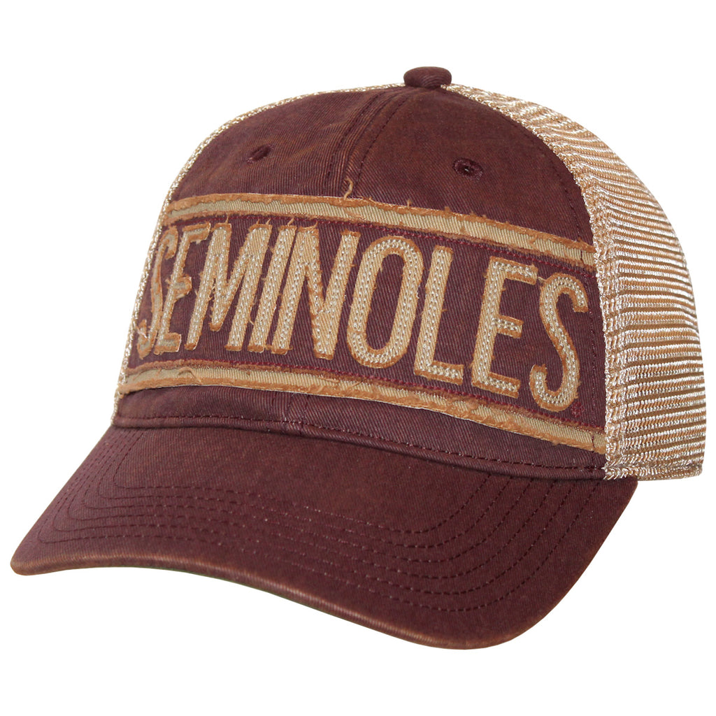 Legacy Men's Seminoles Adjustable Trucker Hat - Burgundy