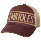 Legacy Men's Seminoles Adjustable Trucker Hat - Burgundy
