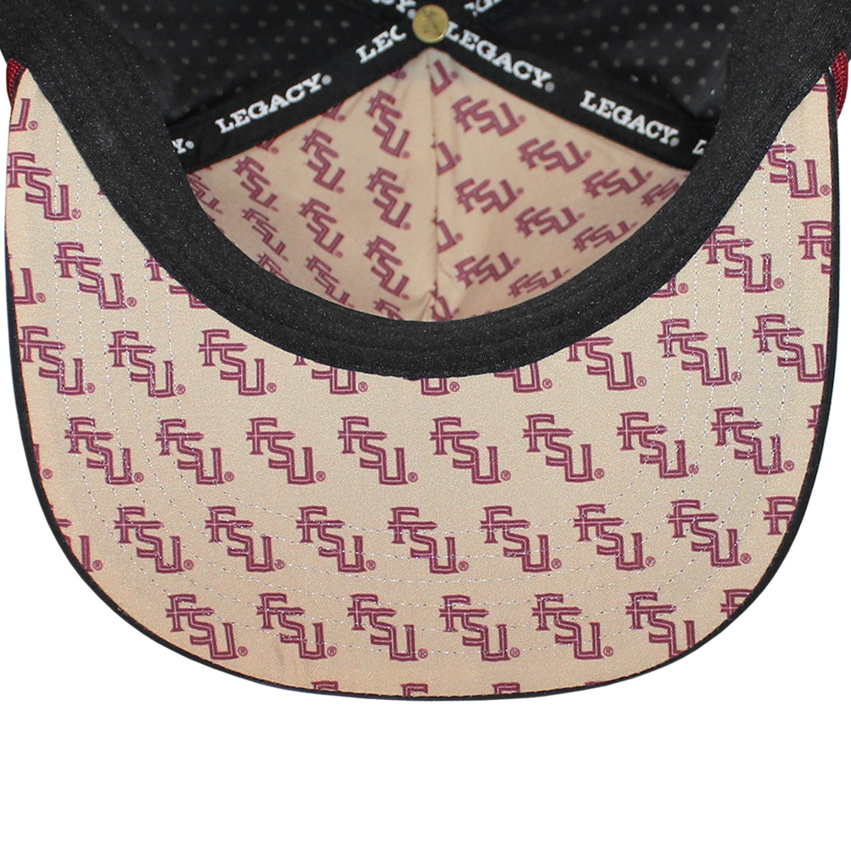 Legacy Men's FSU Spear Adjustable Mid Profile Hat - Black