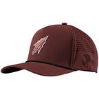 Branded Bills Men's Arrowhead Logo Curved 5-Panel Rope Hat - Garnet