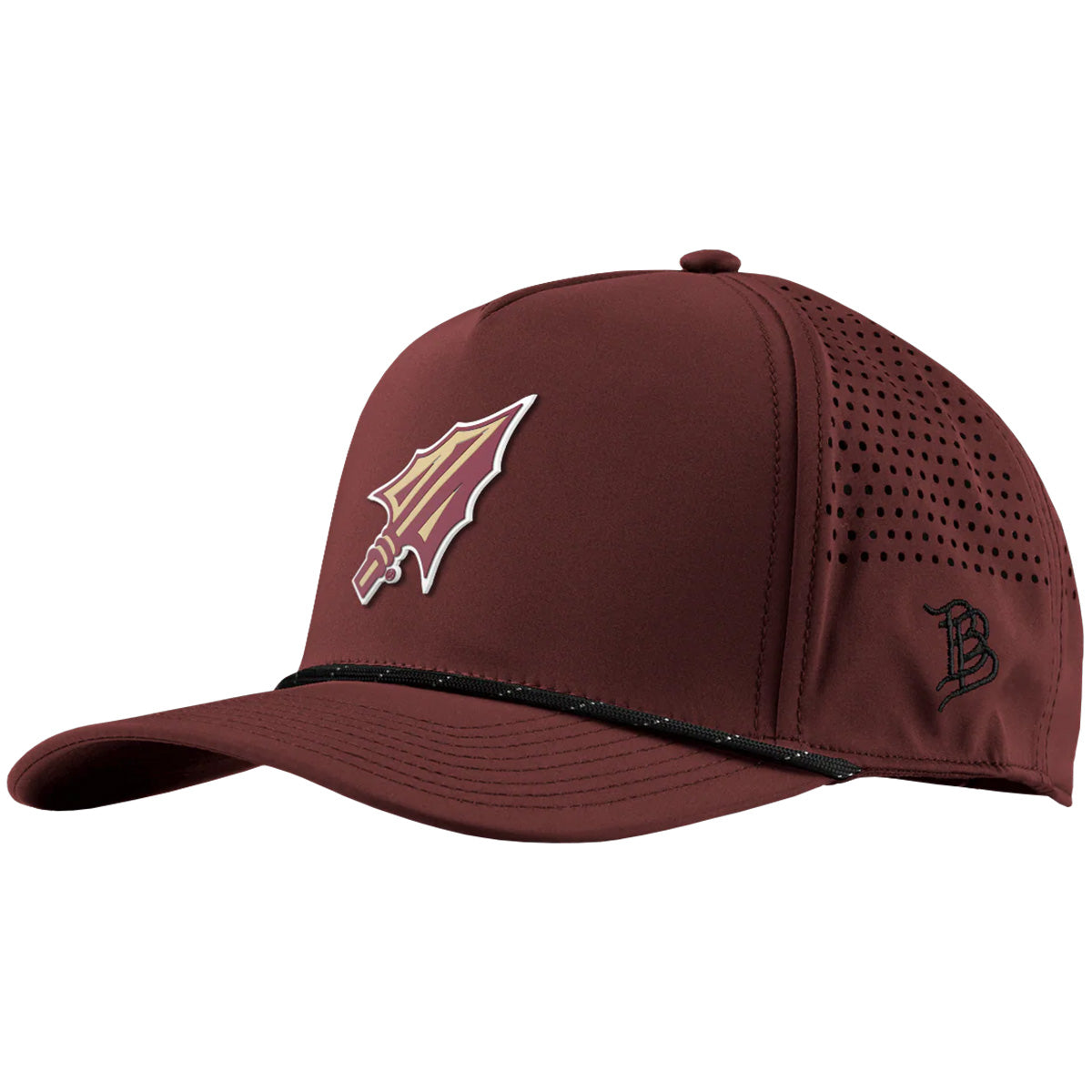 Branded Bills Men's Arrowhead Logo Curved 5-Panel Rope Hat - Garnet