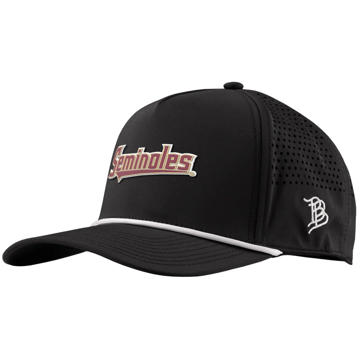 Branded Bills Men's Seminoles Curved 5-Panel Rope Hat - Black