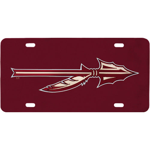 Rico Spear Logo Mirrored Acrylic License Plate - Garnet