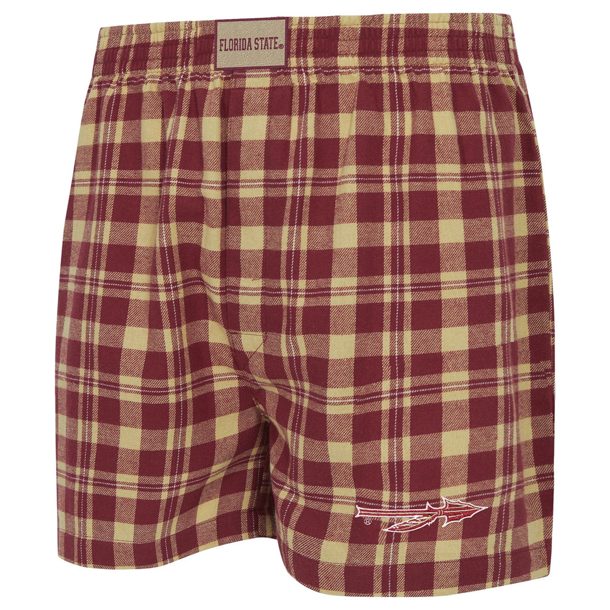 Concept Sport Men's Spear Logo Flannel Boxer - Garnet/Gold