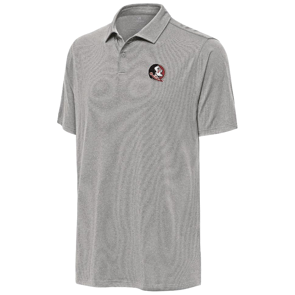 Antigua Men's Seminole Logo 2-Button Placket Polo - Grey
