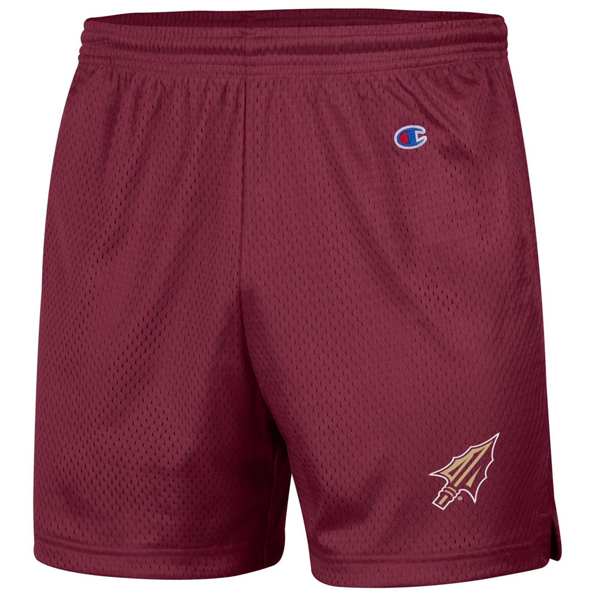Champion Men's Arrowhead Logo 5" Mesh Short - Garnet