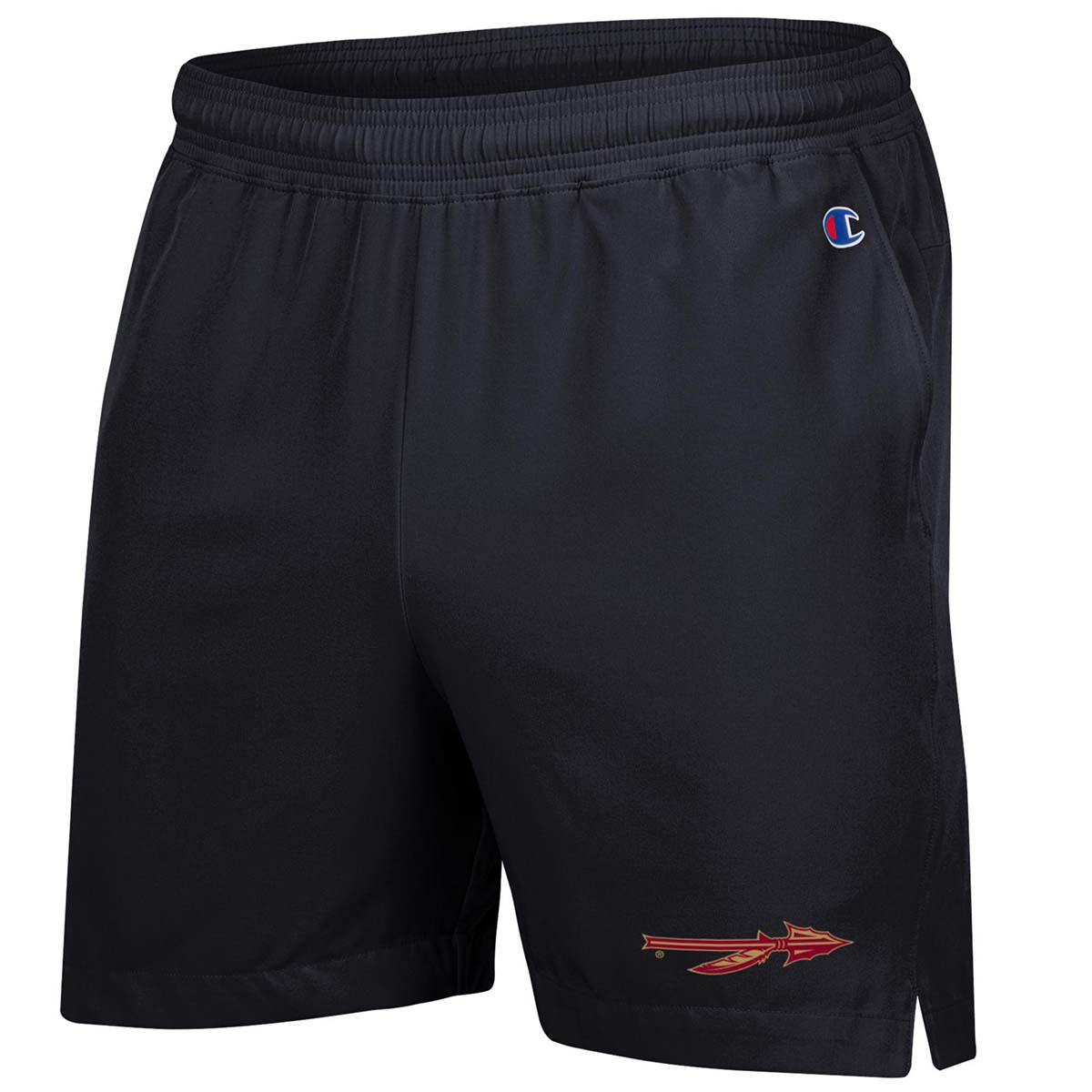Champion Men's Spear Logo 5" Woven Short - Black