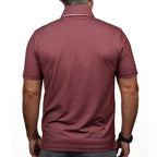 Campus Course Men's 3-Butrton Polo - Garnet