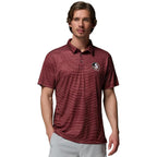 Columbia Men's Seminole Logo Super Terminal Tackle Polo - Cabernet