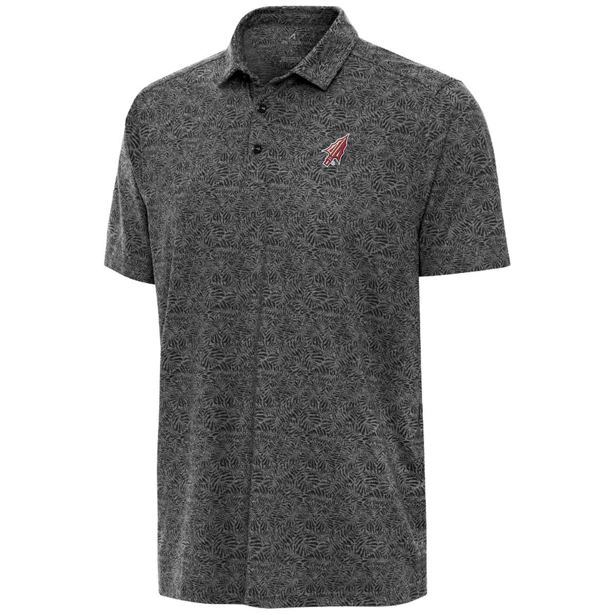 Antigua Men's Arrowhead Logo Sublimated Polo - Black