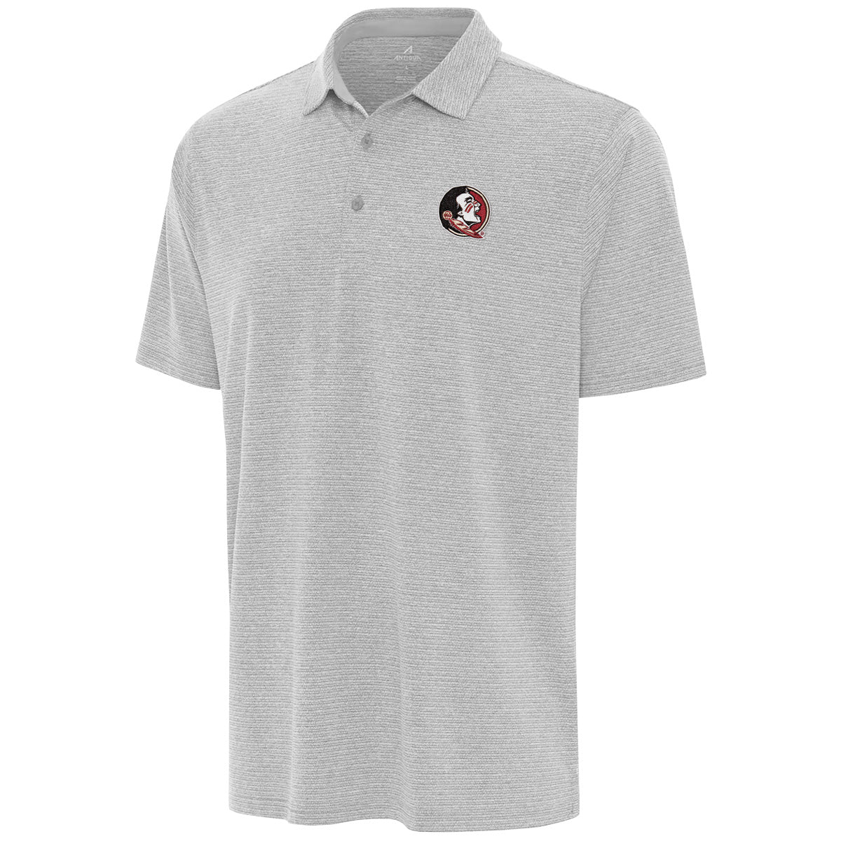 Antigua Men's Seminole Logo Performance Polo - Heather Grey
