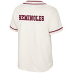 Colosseum Men's Seminole Logo/Seminoles Baseball Jersey - Cream/Garnet