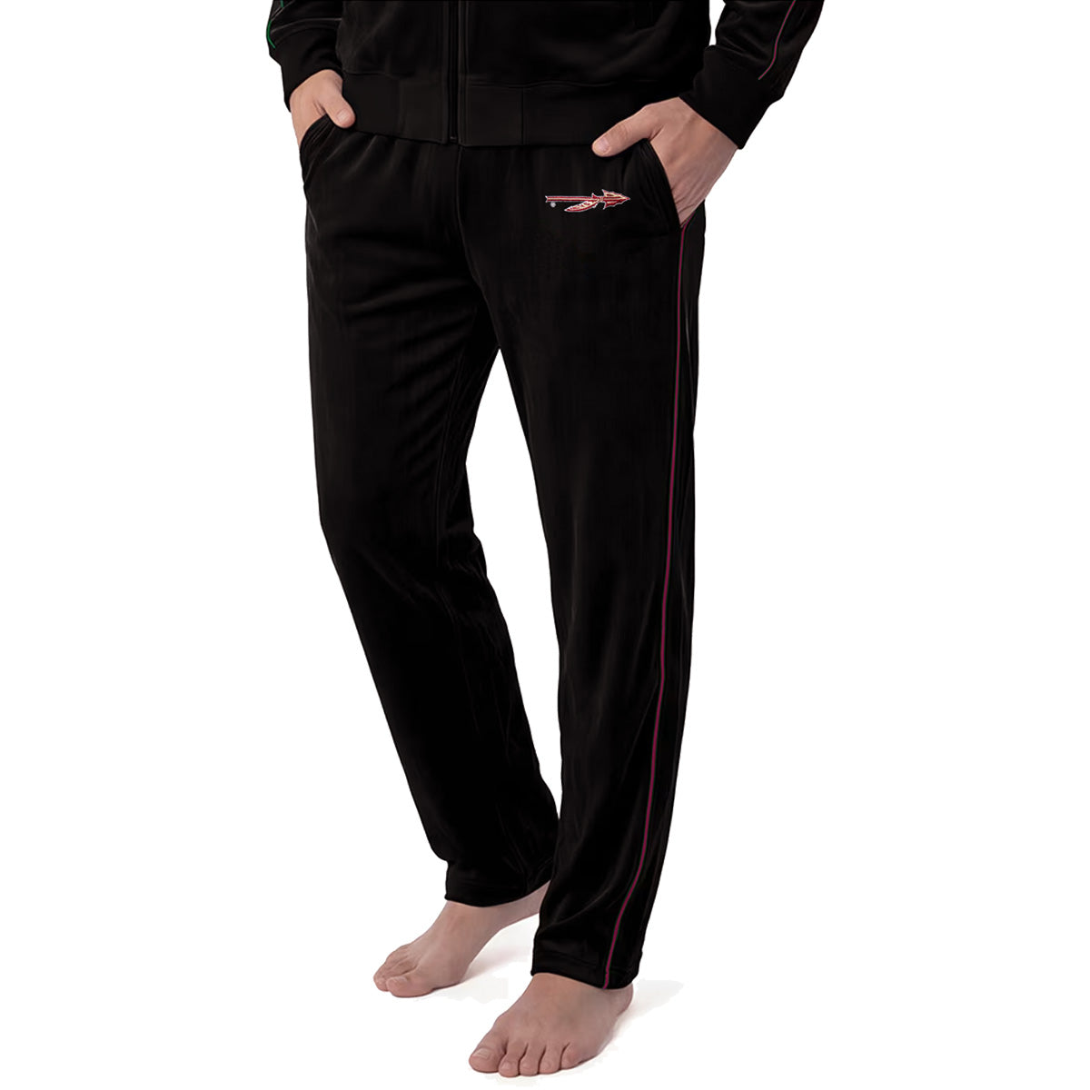 Concept Sports Men's Spear Logo Velour Pant - Black