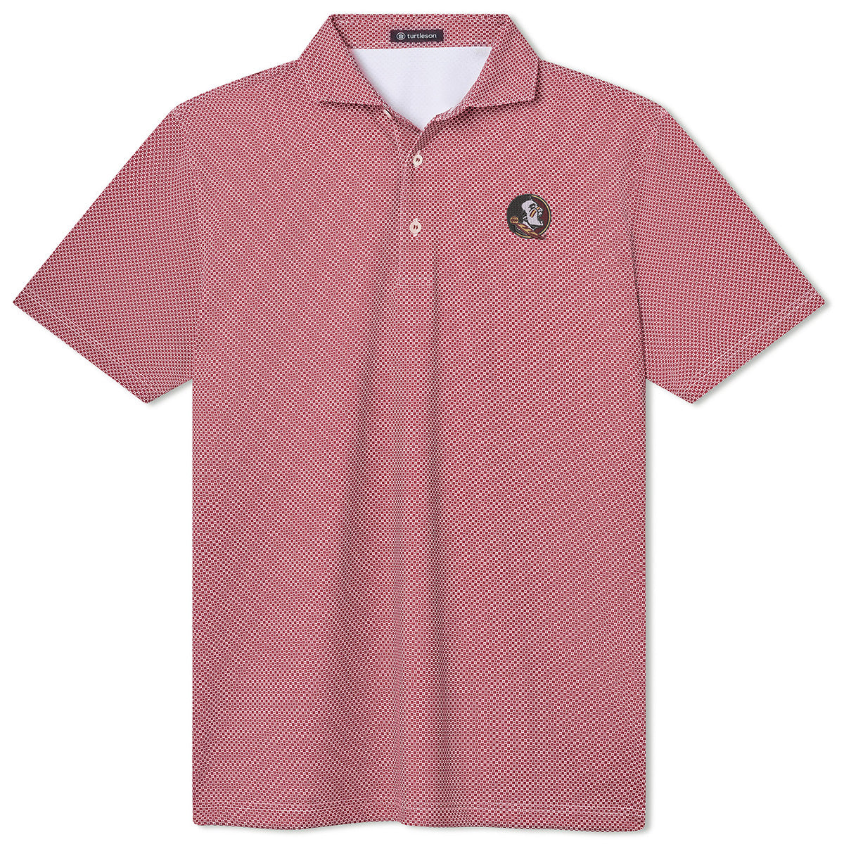 Turtleson Men's Seminole Logo Grady Jersey Polo - Garnet