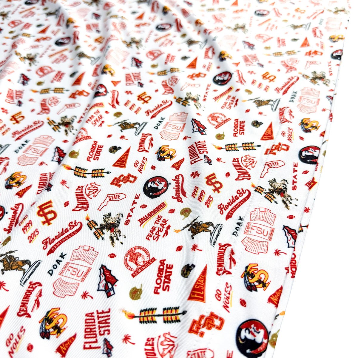 Warner Safari Men's All Over Vault Design Sublimated Polo - White