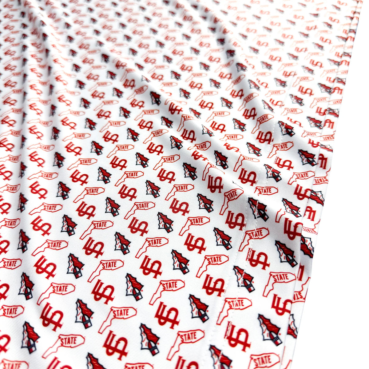 Warner Safari Men's Vault State of Florida/Arrowhead/FS Design Sublimated Polo - White
