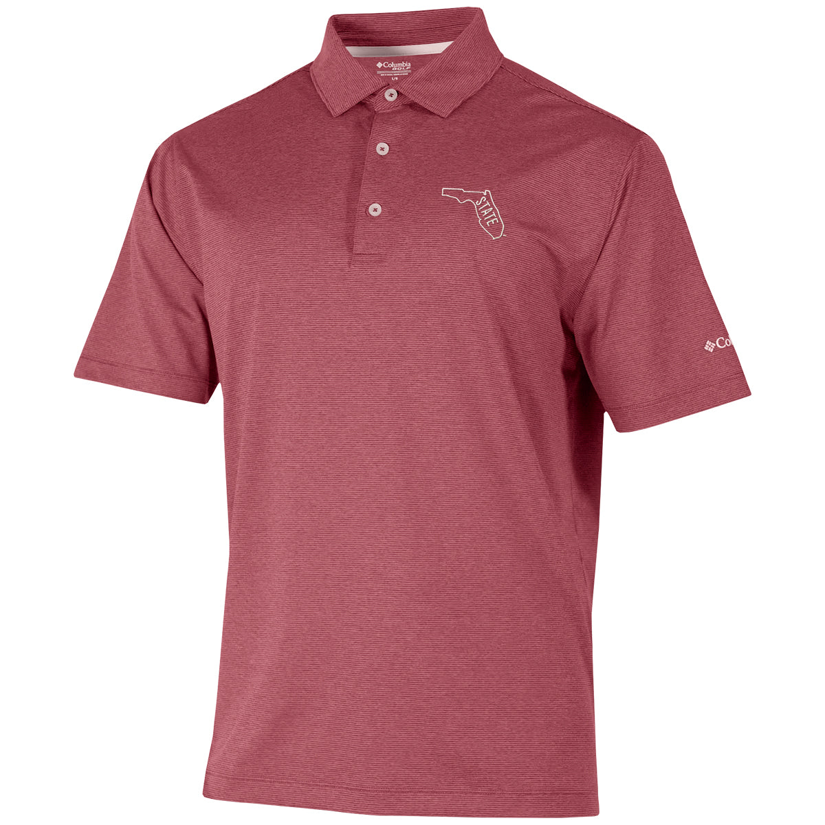 Columbia Golf Men's Vault State of Florida Sand Tee Polo - Beet
