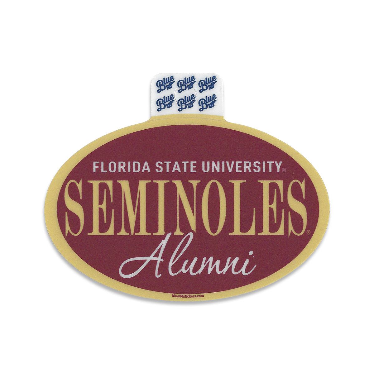 Blue 84 Florida State University Seminoles Alumni Oval Decal