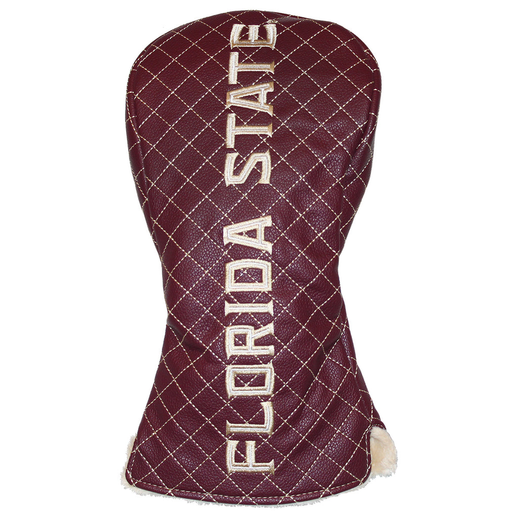 Team Golf Florida State/Seminole Logo Solid Quilted Driver Headcover - Garnet