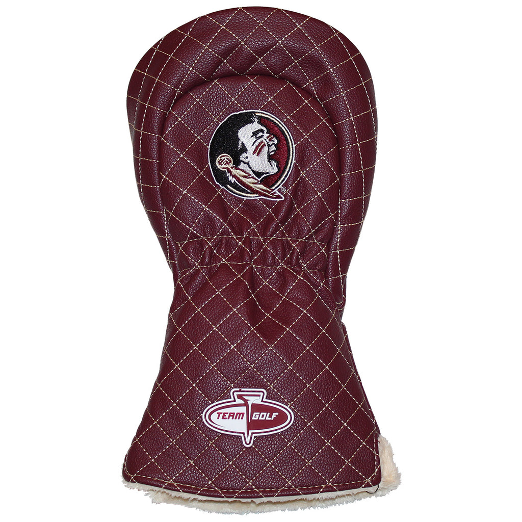 Team Golf Florida State/Seminole Logo Solid Quilted Driver Headcover - Garnet