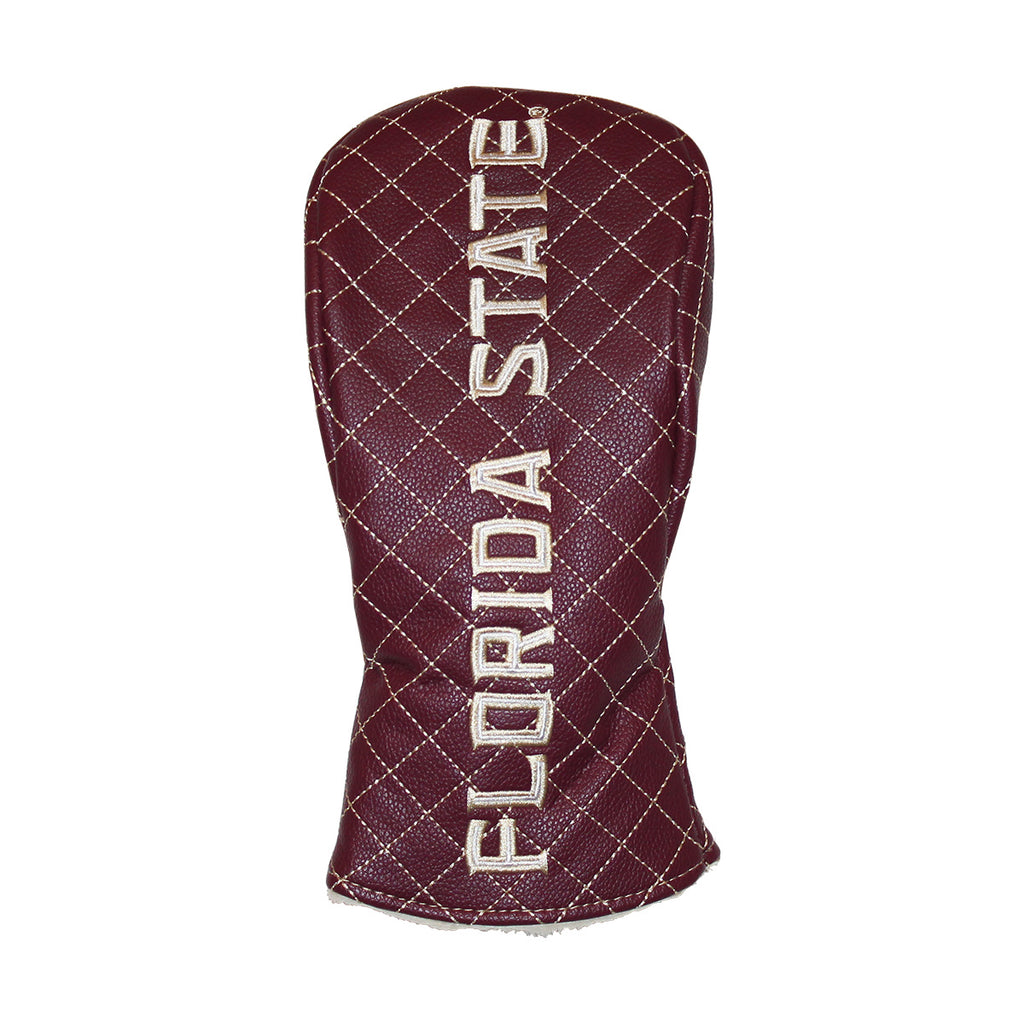 Team Golf Florida State/Seminole Logo Solid Quilted Fairway Headcover - Garnet