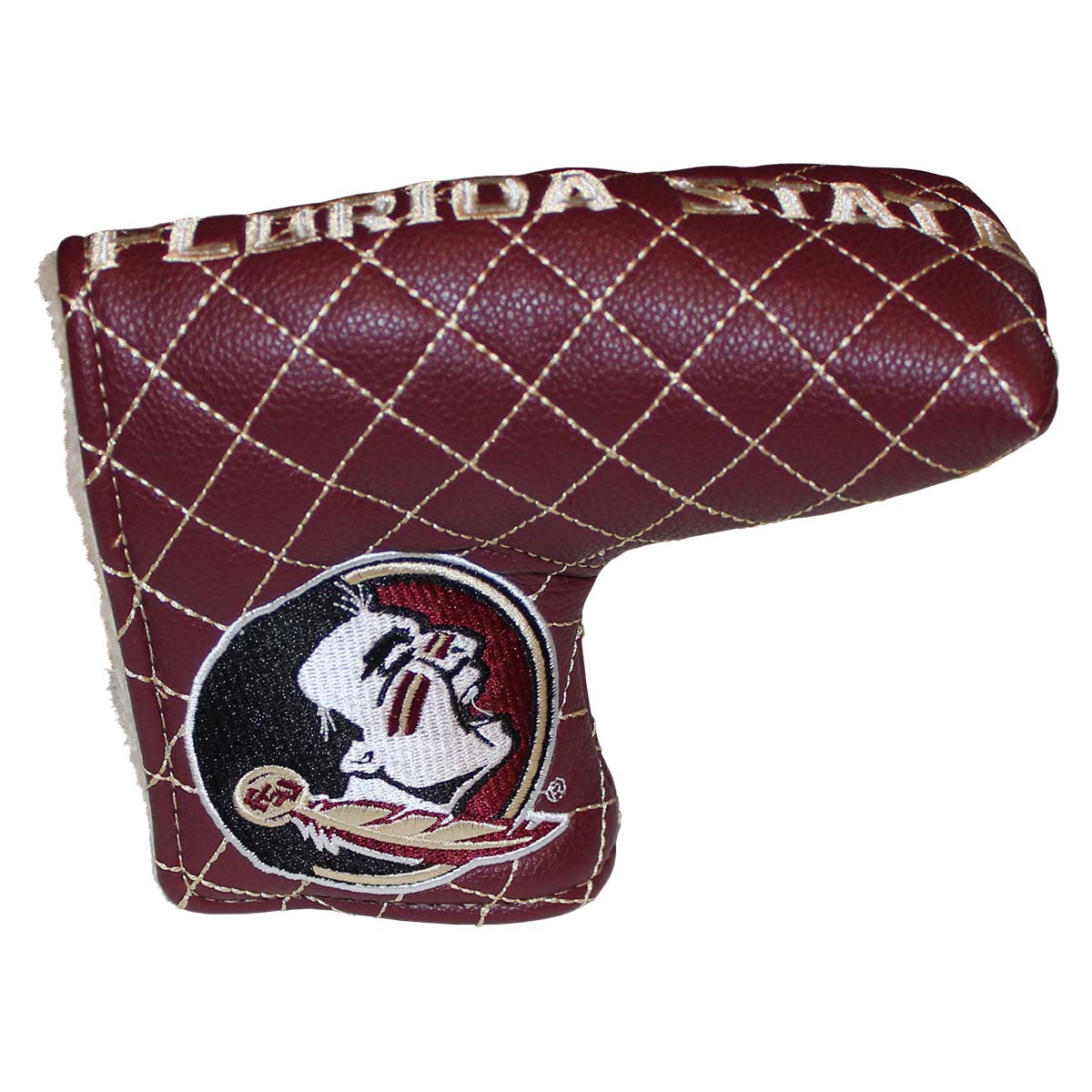 Team Golf Seminole Logo/Florida State Quilted Tour Blade Cover - Garnet