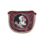 Team Golf Seminole Logo Solid Quilted Mallet Putter Cover - Garnet