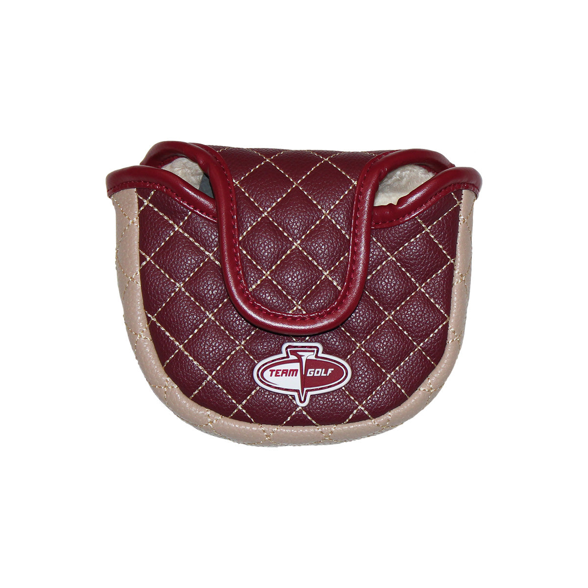 Team Golf Seminole Logo Solid Quilted Mallet Putter Cover - Garnet
