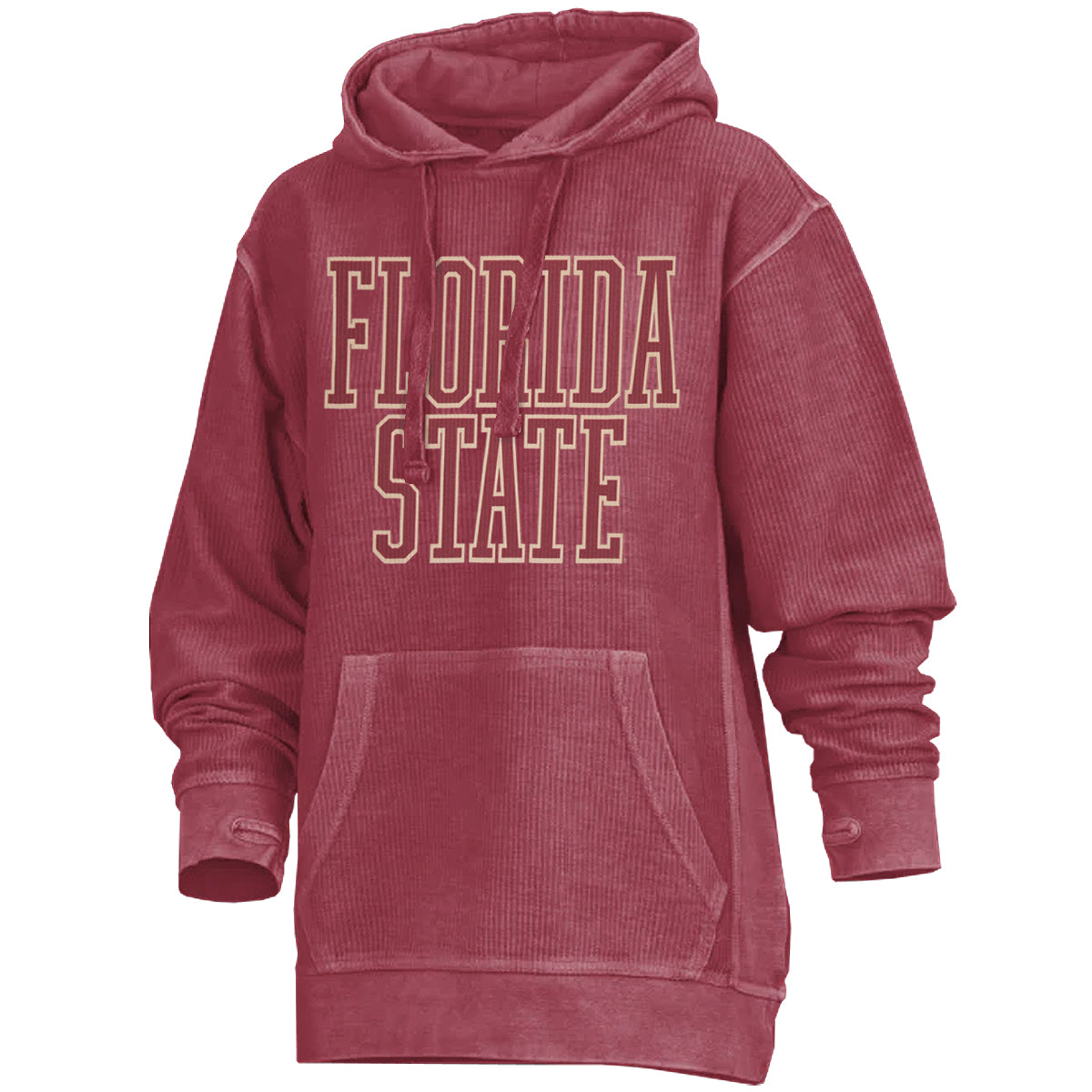 Pressbox Women s Florida State Comfy Cord Hoodie Garnet