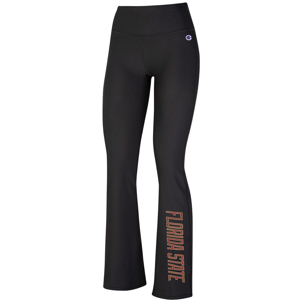 Champion Women's Florida State Ribbed Flare Legging - Black