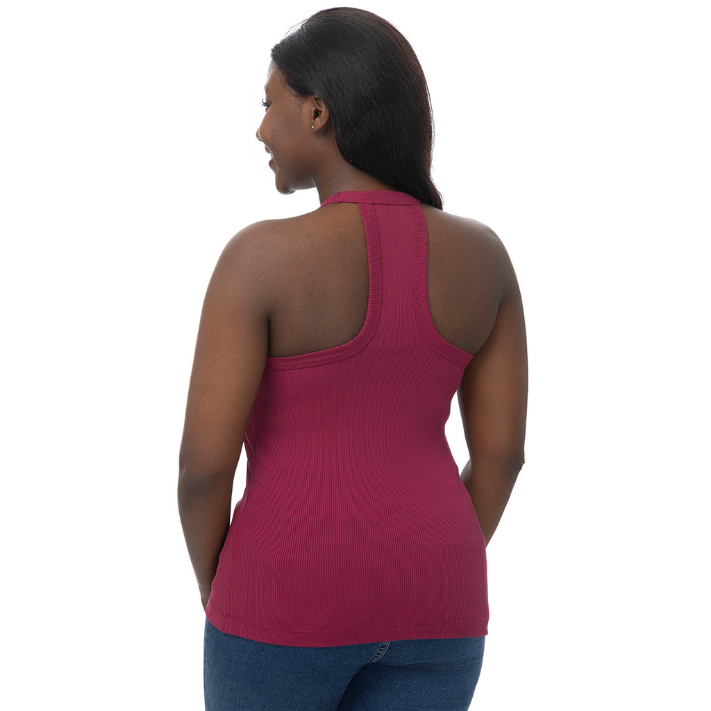ZooZatz Women's Noles Ribbed Tank - Garnet