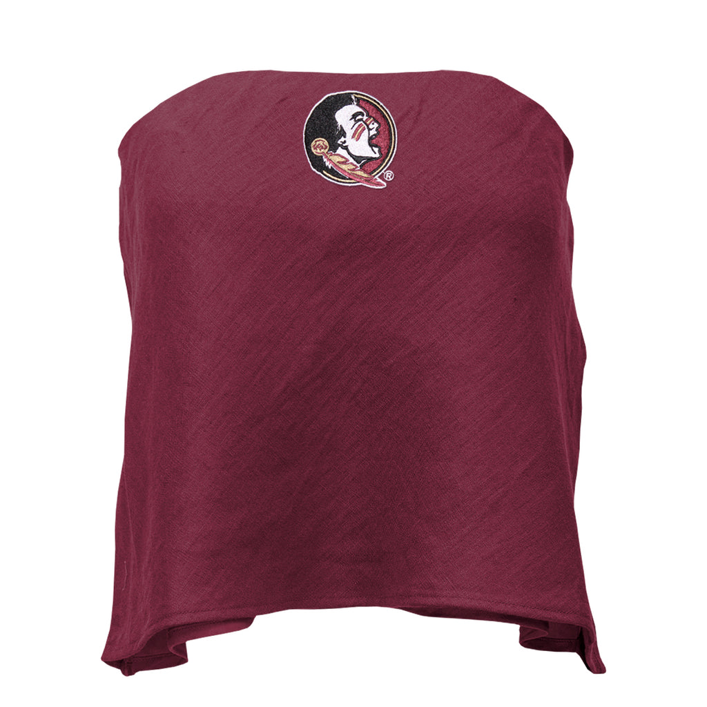 Hype & Vice Women's Seminole Logo Linen Top - Garnet