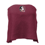 Hype & Vice Women's Seminole Logo Linen Top - Garnet