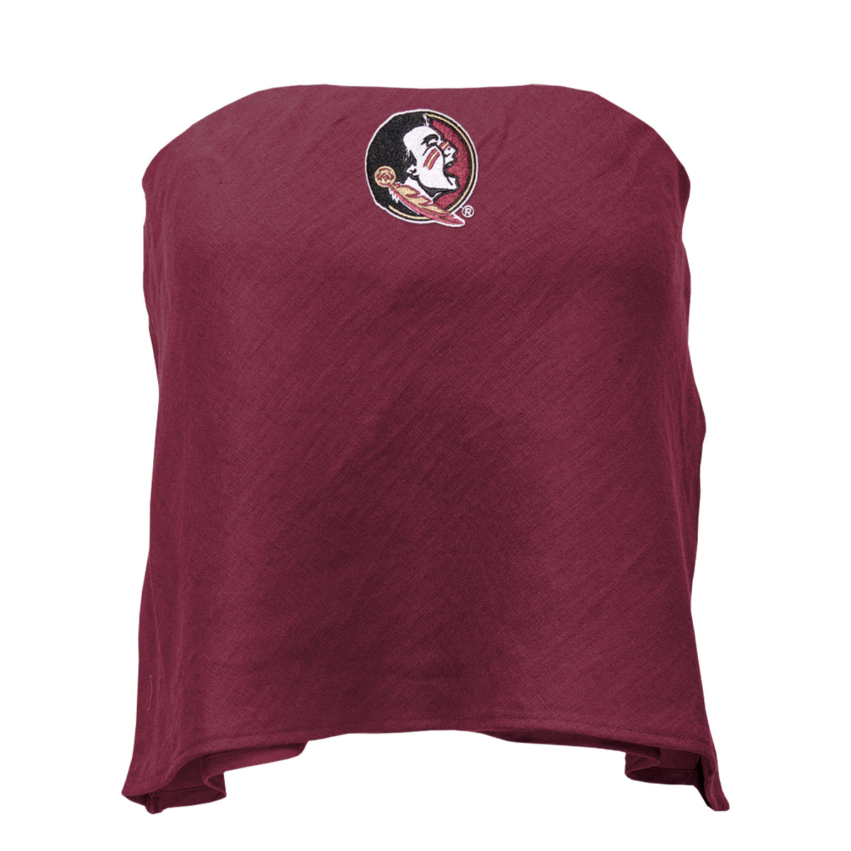 Hype & Vice Women's Seminole Logo Linen Top - Garnet