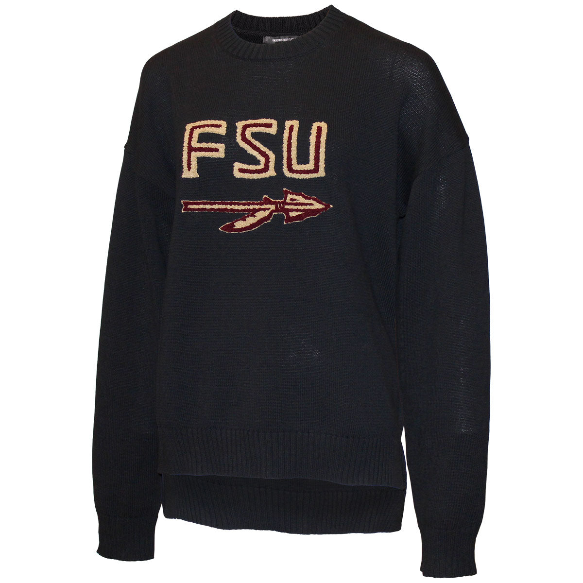 Emerson Street Women's Chenille FSU Spear Sweater - Black