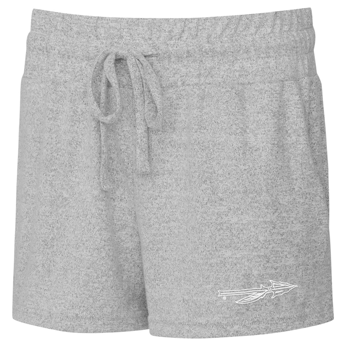 Concepts Sports Women's Spear Logo Hacci Shorts - Grey