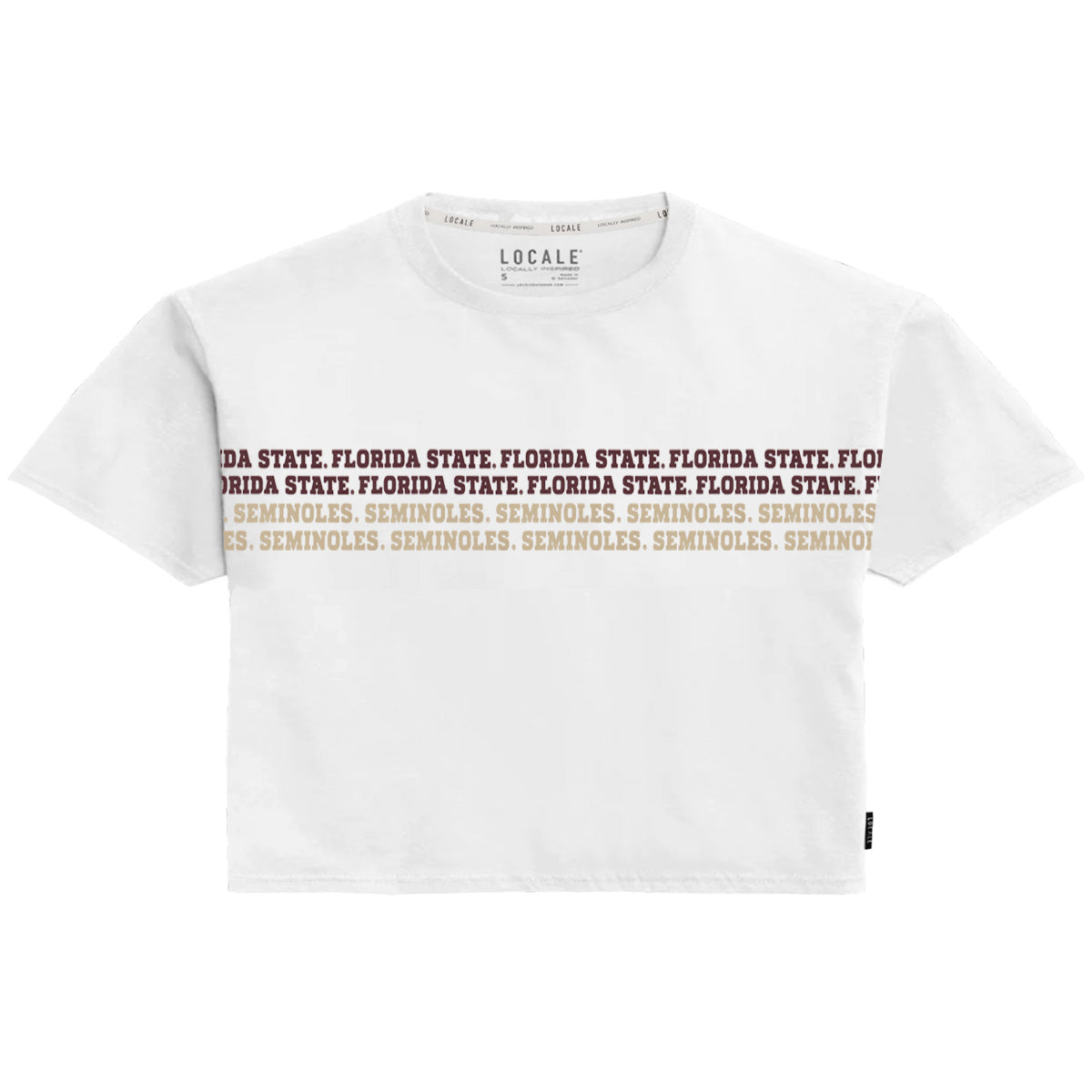 Legacy Women's Florida State Seminoles Design Loose Fit Mid Length Short Sleeve T-shirt - White