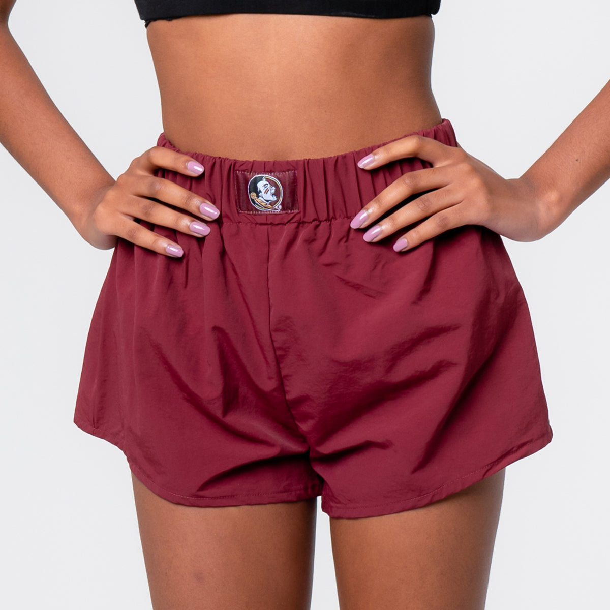 Established & Co Women's Seminole Logo Court Short - Garnet