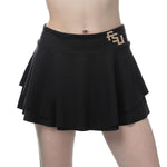 ZooZatz Women's Stacked FSU Flutter Skort - Black