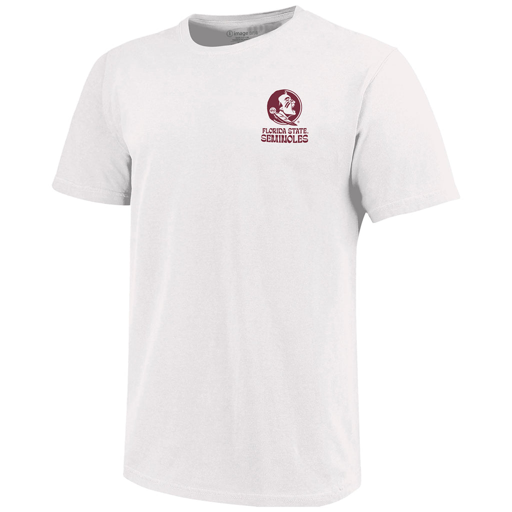Image One Unisex Florida State Seminoles Poster Design Short Sleeve T-shirt - White