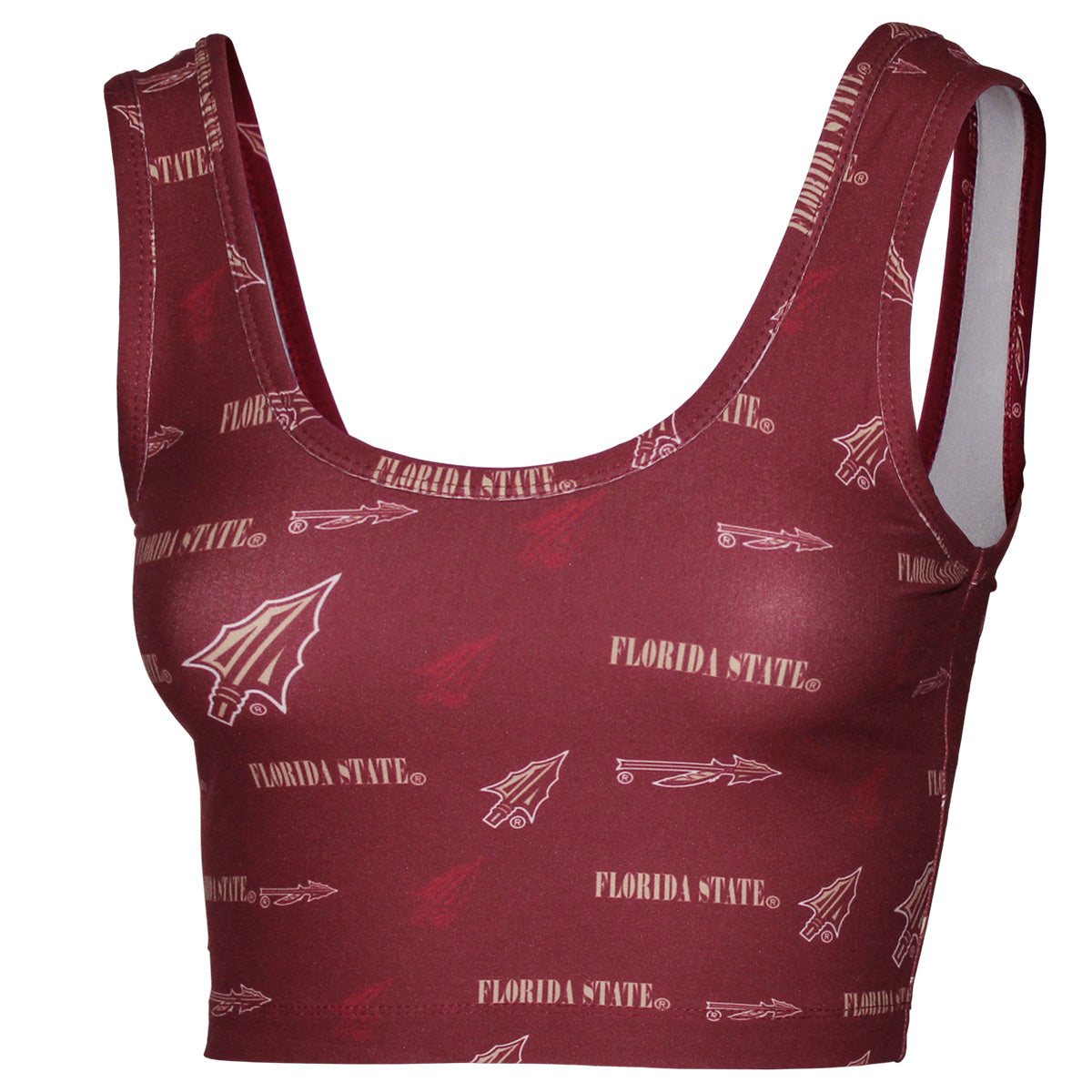 Concept Sports Women's Florida State/Arrowhead Design Bralette - Garnet