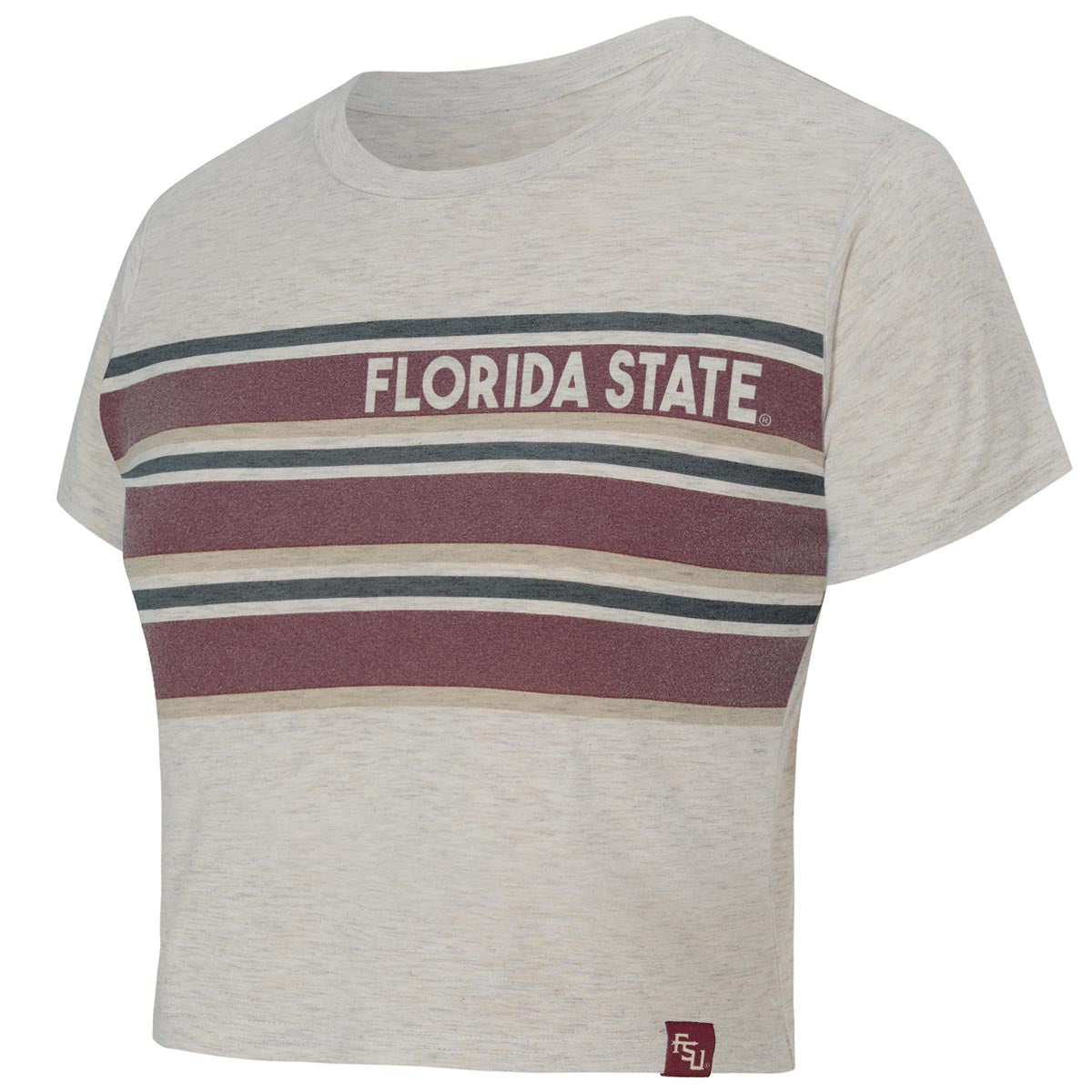 Concept Sports Women's Florida State Short Sleeve Crop T-shirt - Cream