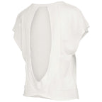 Pressbox Women's Noles Interlocking FS Design Short Sleeve Oversized Slub Top - White