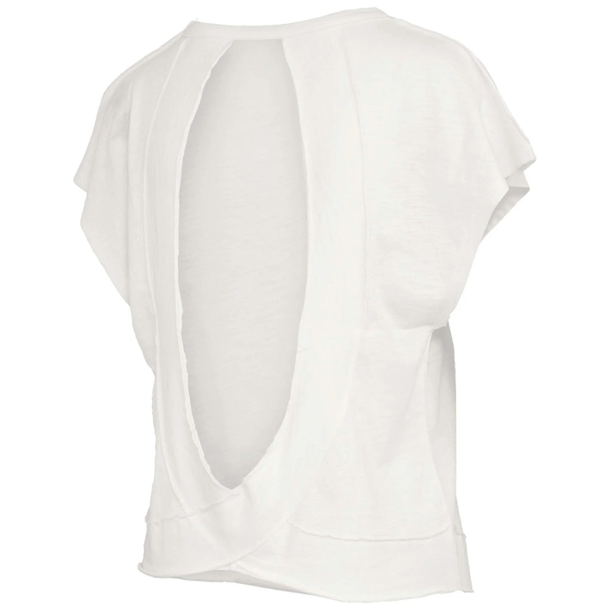 Pressbox Women's Noles Interlocking FS Design Short Sleeve Oversized Slub Top - White