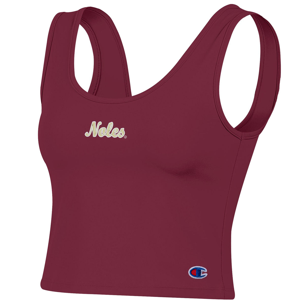Champion Women's Noles Scoop Crop Tank - Garnet