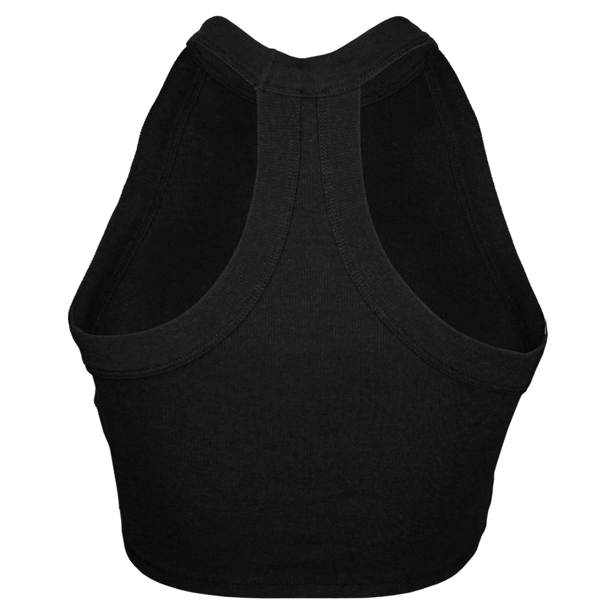 ZooZatz's Women's Seminole Logo Rib Crop Tank - Black